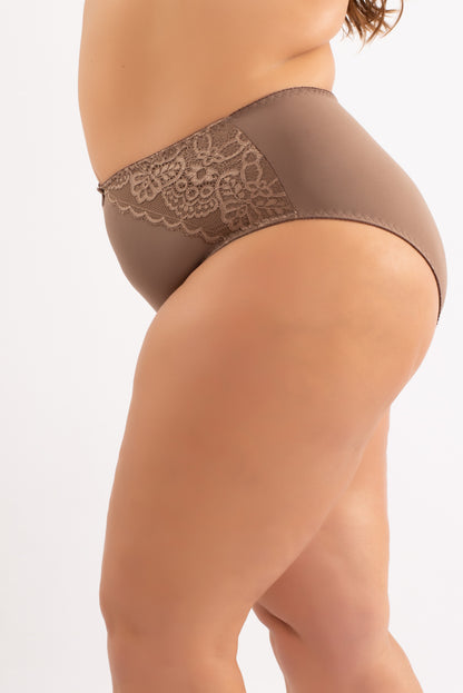 Calcinha em Microfibra e Renda Judite