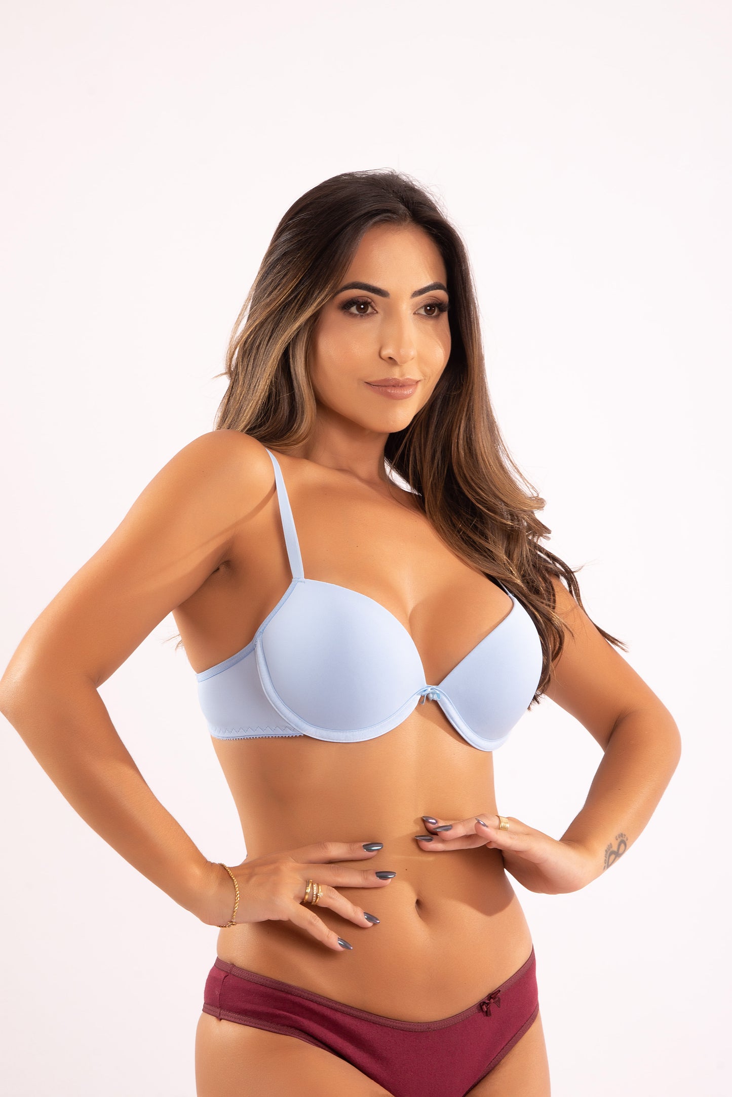 Sutiã com Bojo em Microfibra Levanta Mama Push Up