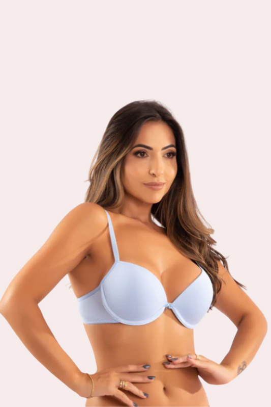 Sutiã com Bojo em Microfibra Levanta Mama Push Up